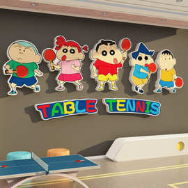 乒乓球室装饰画海报体育运动馆活动训练机构文化背景墙贴纸