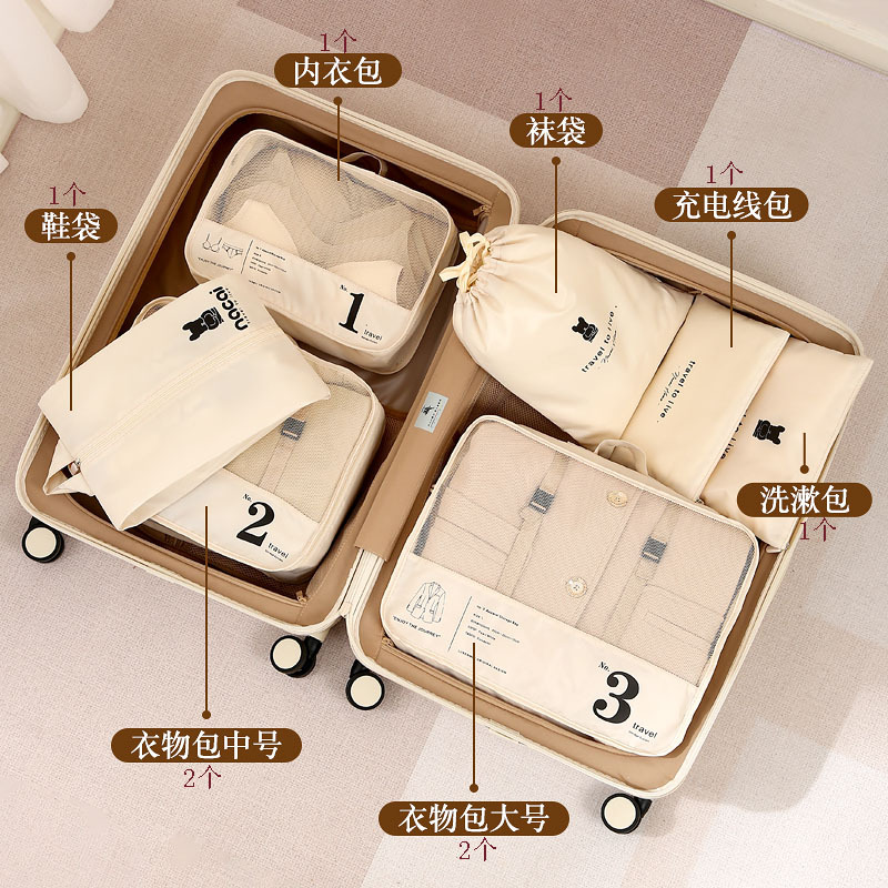 Bolsa de almacenamiento de viaje equipaje ropa organizador bolsa de viaje sub-embalaje bolsa de ropa interior Portátil Bolsa de almacenamiento de viaje de negocios