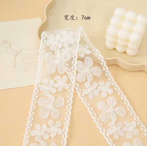 7cm 자수 꽃, 시작 크기 5(전체 롤 33야드)