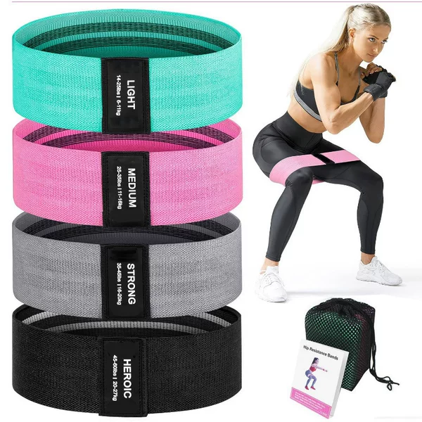 Resistance band, yoga elastic hip circle, non-slip exercise strength training, fitness butt-lifting and slimming circle for men and women