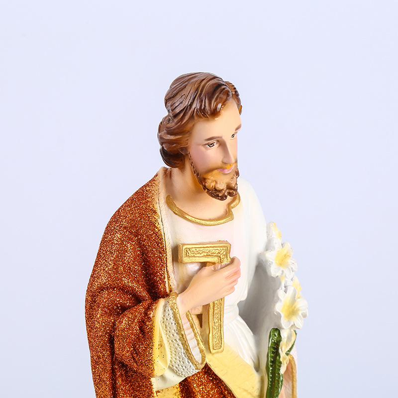 Transfronterizo 30cm Joseph resina decoración iglesia gabinete de televisión escultura de escritorio artesanía