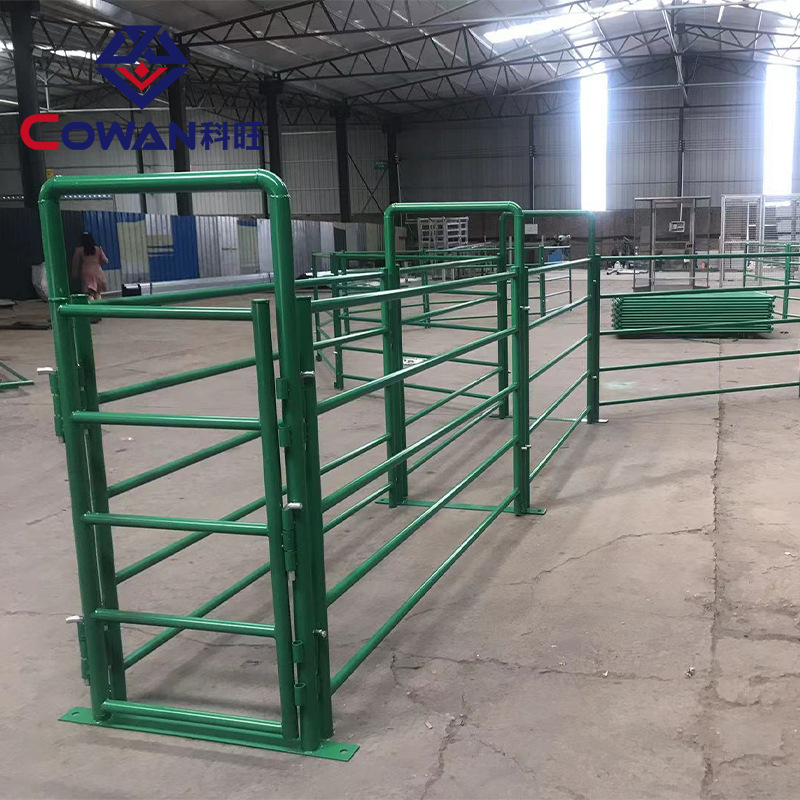 6 M canal de prevención de epidemias de ganado y ovejas cerca móvil cerca de cría de animales fabricante de barandilla móvil en stock