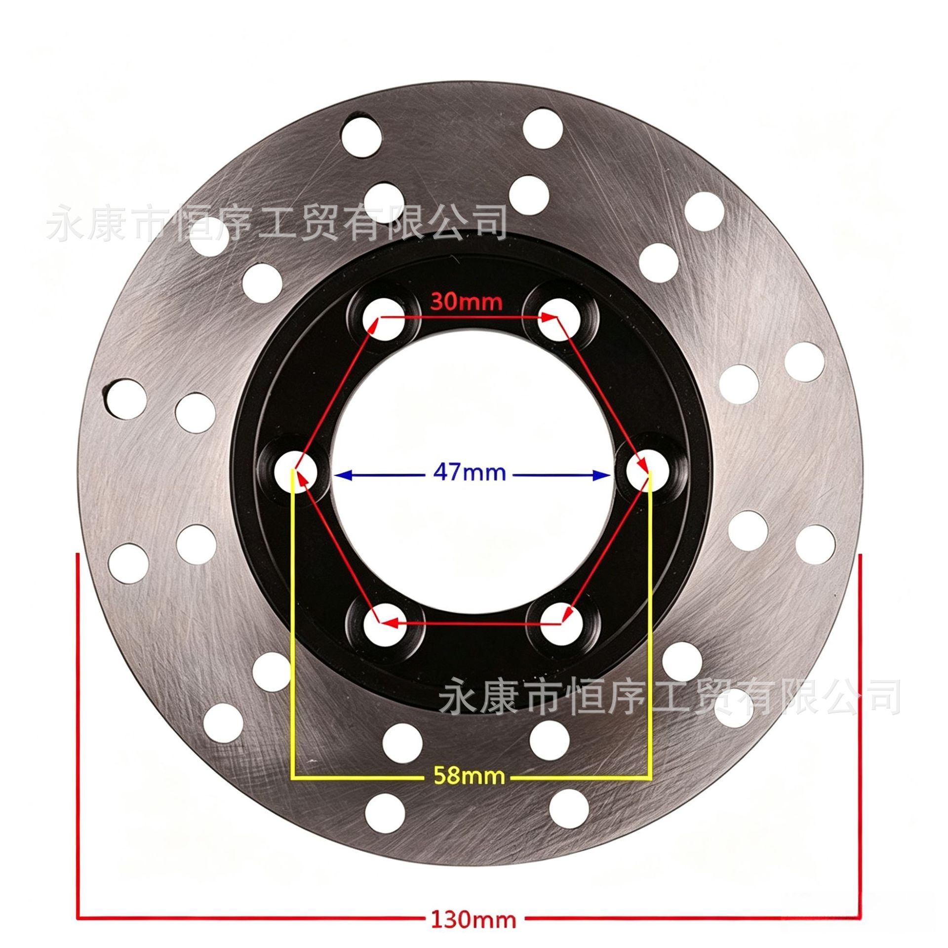 Beach Bike Atv Big Bull Off-Road Motorcycle Ky6 Front Wheel Brake Disc Brake Dual Disc Brake Pump Brake Pads