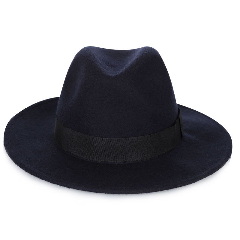 Sombrero de copa de lana pura 2021 Otoño e Invierno Caballero retro cómodo transpirable cálido sombrero de moda directo de fábrica bolsa de ayuda para el cabello