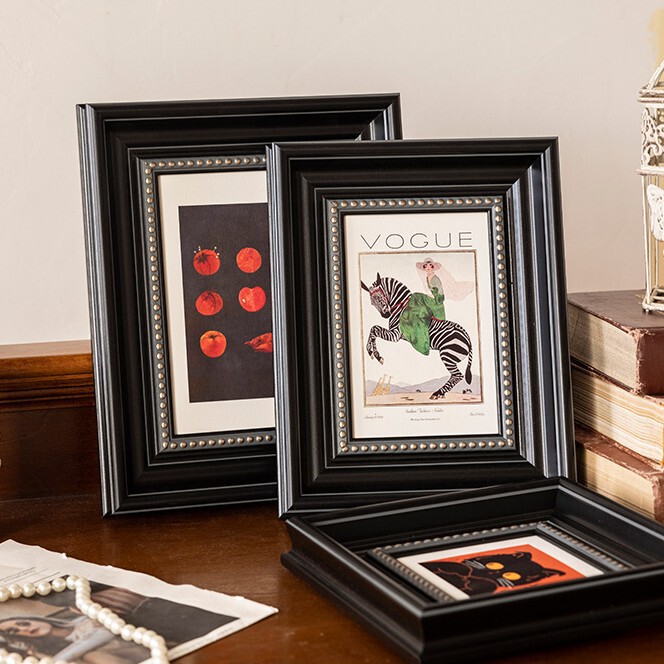 Vintage Photo Frame Display Decoration Wall Hanging Black Picture Frame French Retro Puzzle Large Picture Frame Vintage Photo Frame Display Decoration Wall Hanging Black Picture Frame French Retro Puzzle Large Picture Frame