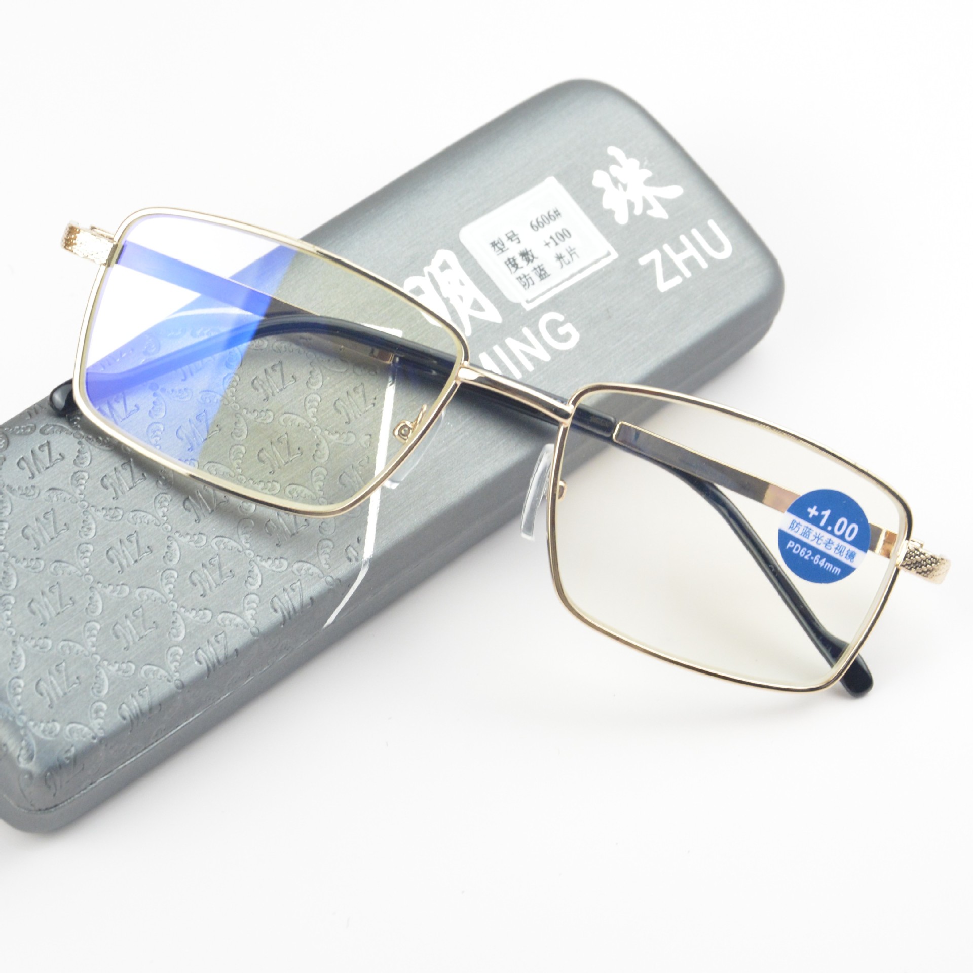 Pearl reading glasses metal full blue light reading glasses simple comfortable reading glasses wholesale