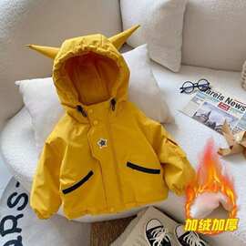儿童棉服冬季2026新款洋气男童棉衣卡通外套宝宝卡通棉袄小童冬装