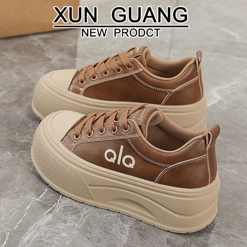 真皮小白鞋子女鞋厚底板鞋2025新款秋冬季加绒棉鞋休闲运动鞋女款