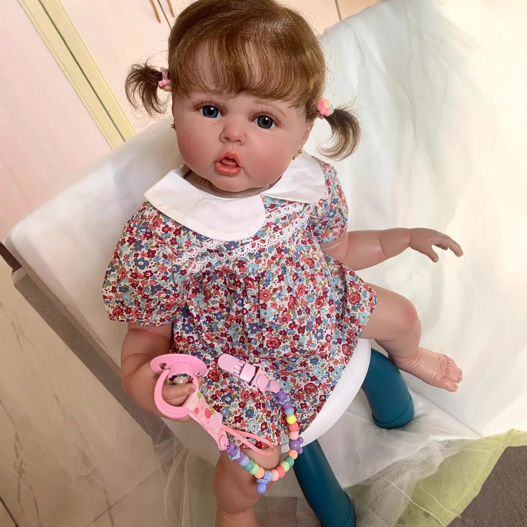 60cm muñeca de simulación de cuerpo de tela comiendo dedos bebé piel 3D sangre venosa seda visible suministro transfronterizo