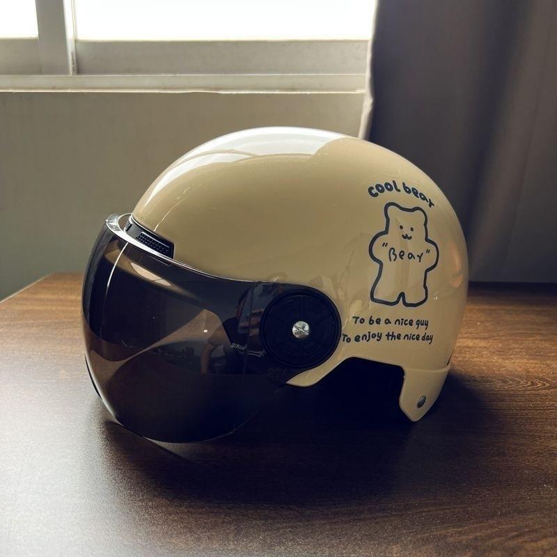 Newly certified national standard electric vehicle helmet, suitable for all seasons, summer sun protection half helmet, motorcycle safety helmet
