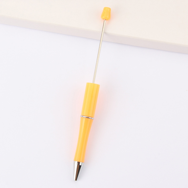 En stock al por mayor creativo de dibujos animados papelería DIY con cuentas bolígrafo logotipo imprimible