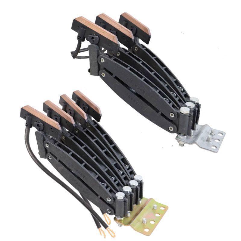 无接缝滑触线集电器JD-3/4极-60A行车天车受电器三级四级耐磨碳刷