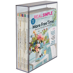 Large-capacity Acrylic Book Stand Transparent Book Stand Book Stand Storage Box Desktop Storage Rack Student Bookshelf