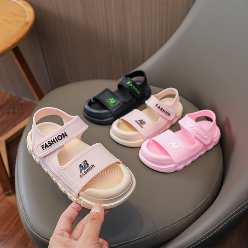 Children's sandals wholesale baby toddler shoes anti-collision toe comfortable soft sole outing student beach shoes for women