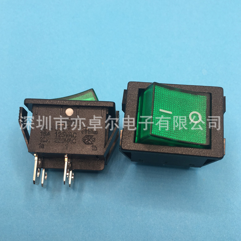 台湾JEC原装正品船型开关翘板开关切换开关JS-608FAL-0-G-B