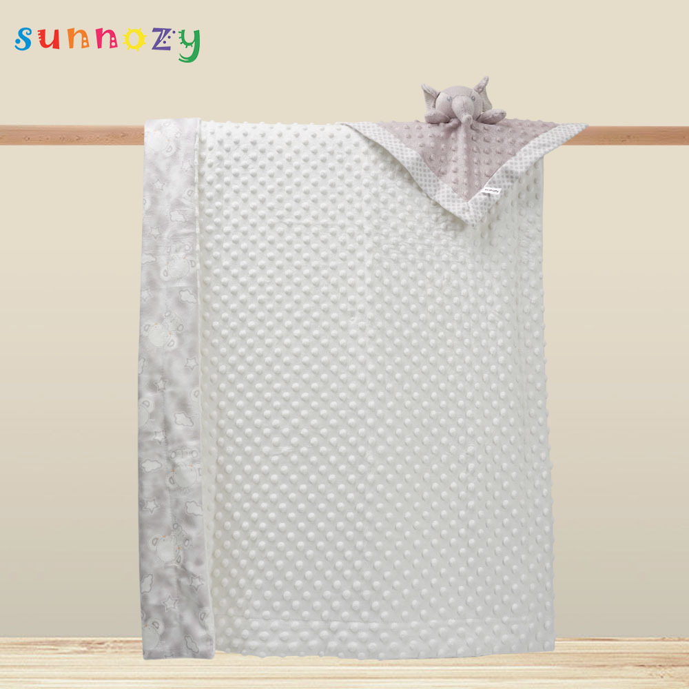 Juego de mantas de confort Sunnozy para otoño e invierno, manta multiusos cálida para bebé, manta de frijoles para bebé, venta al por mayor