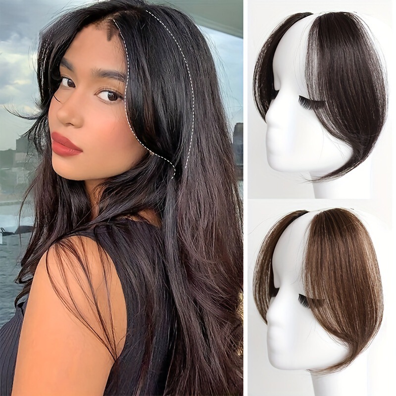 Cross-border European and American eight-character bangs wig ladies European and American sweet natural forehead neat bangs wig factory in stock