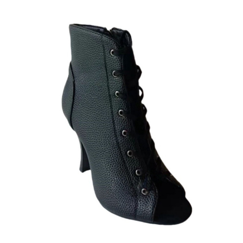 Women's High-heeled Dance Shoes European and American New Litchi Jazz Dance Boots Indoor Modern Pole Dance Shoes Latin Dance Shoes