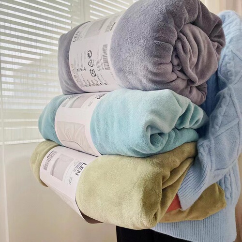 Solid color velvet single bed sheet winter milk velvet mattress protector anti-warm bed cover simple plain color bed sheet cover