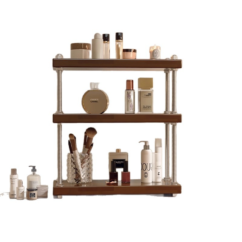 Caja de almacenamiento de escritorio Comedor de tocador Perfumes acabado rack lápiz labial Rack de almacenamiento de productos de cuidado de la piel Estación de trabajo Rack de almacenamiento cosméticos