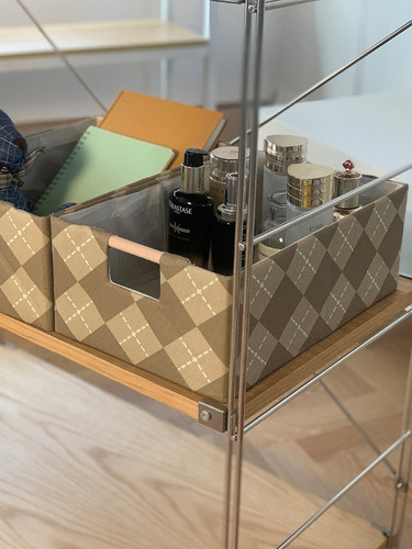 BB4C wholesale art foldable storage box with lid student dormitory clothes wardrobe storage box home car