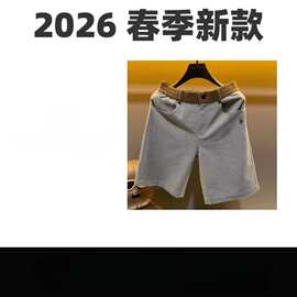 春夏新款时尚高级感简约轻奢舒适百搭潮流高品质男士休闲运动短裤