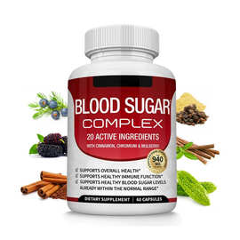 现货60粒血糖胶囊Blood Sugar Support 跨境TK爆款厂家直供