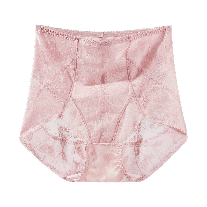 Sexy waist belt, light and thin silk antibacterial underwear, trousers, high waist, french style