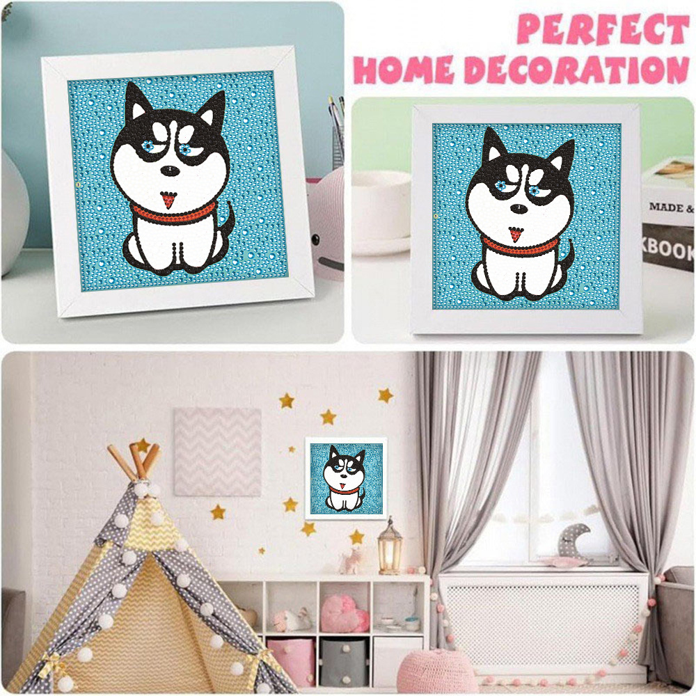 Taller artesanal de explosión transfronteriza DIY pintura de diamantes infantil puzzle punto de diamantes juguetes de chicas llenos de diamantes pintura decorativa al por mayor