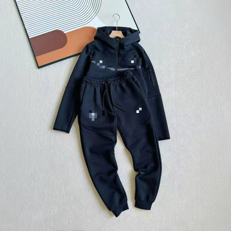 Cross-Border Exclusive Supply of Popular Overseas Men's Spring and Autumn Collaboration Fashion Knit Jacket and Jogger Pants Set