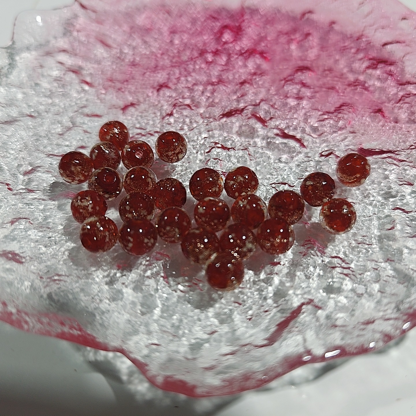 Cuentas de vidrio de arena de oro luminoso perlas sueltas cuentas redondas de cristal accesorios de la joyería de bricolaje pulsera material pulsera de cuentas