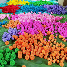 跨境 厂家供应 6厘米干枝 彩色 幼儿园装饰吊饰挂饰藤球 白色藤球