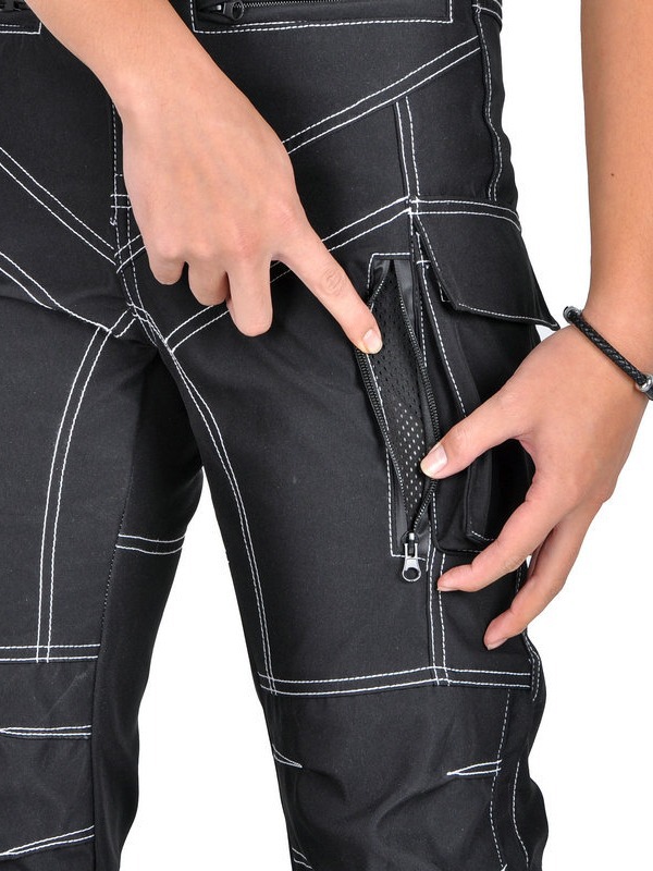 [A prueba de agua] VOLERO motocicleta cuatro estaciones anti-caída pantalones de ciclismo anti-caída telescópicos de cintura alta protector de pantalon