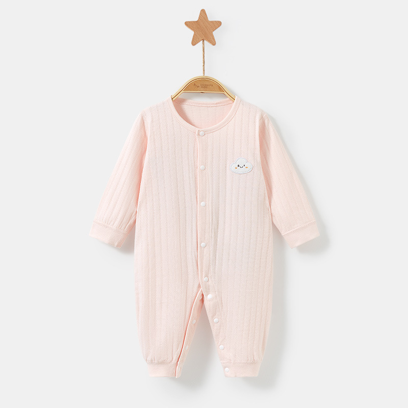 Bebé mono primavera y otoño verano recién nacido algodón fino niño otoño ropa de luna llena hombres y mujeres romper traje Bebé Ropa