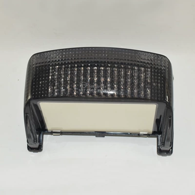 Suitable for Honda Cbr600 F2 F3 91-96 Modified Motorcycle Led Tail Light Brake Turn Signal Assembly (Motorcycle tail) - smoked-black
