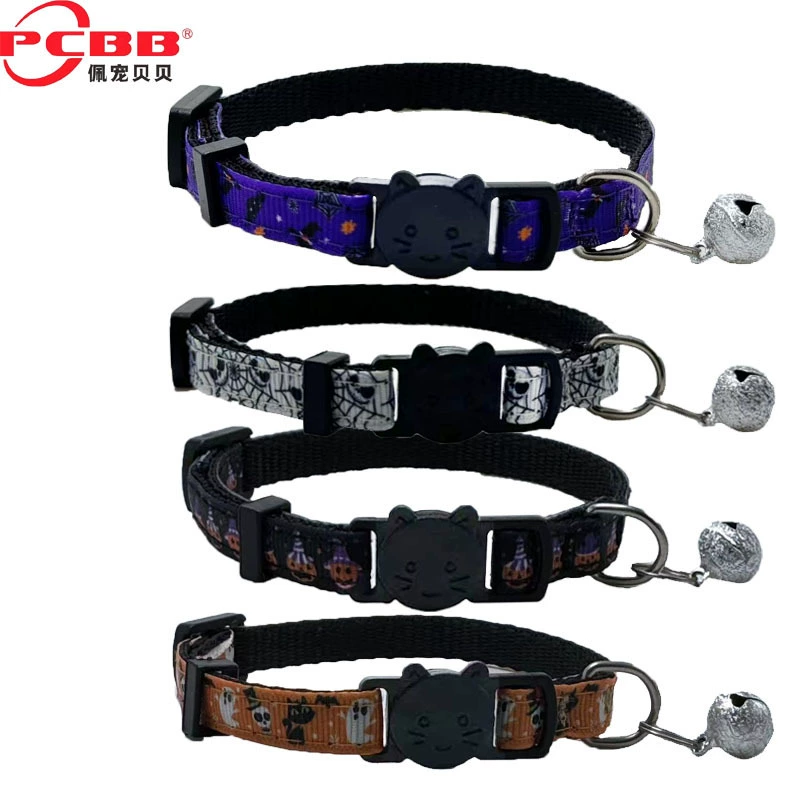Amazon взорвал новый ошейник для домашних животных Хэллоуин кошачий ошейник бант кошачий ошейник с колокольчиком
