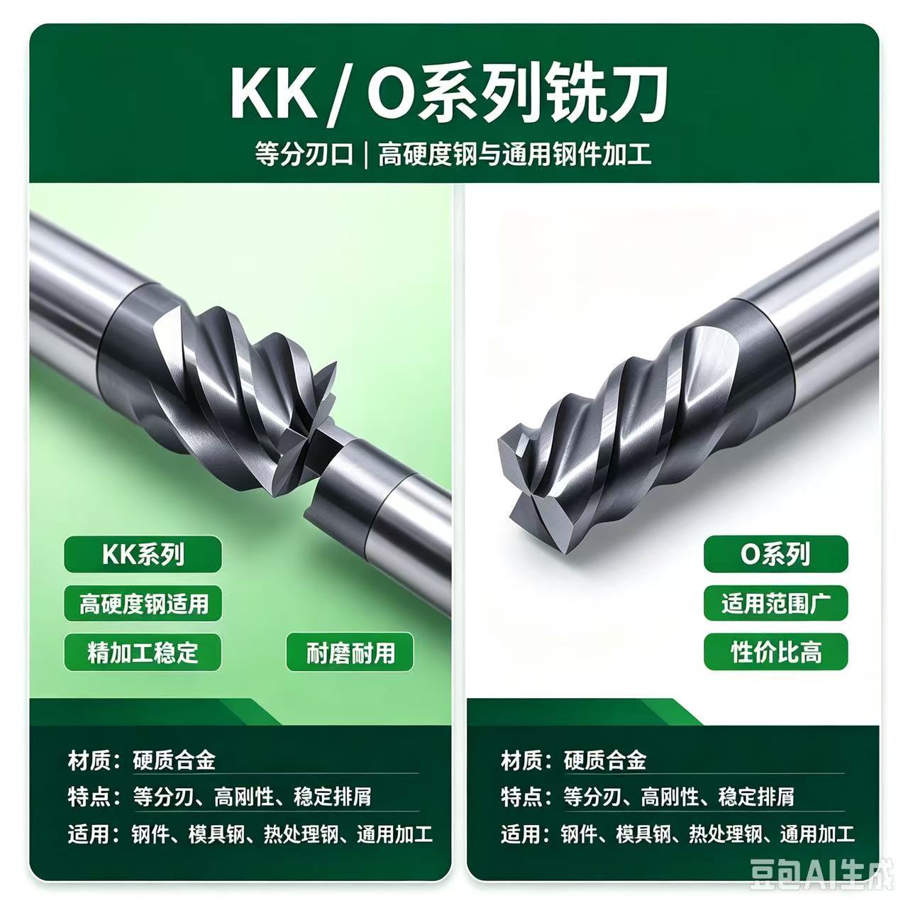 KK系列O系列铣刀高效耐用CNC精密加工高硬度适用广非标