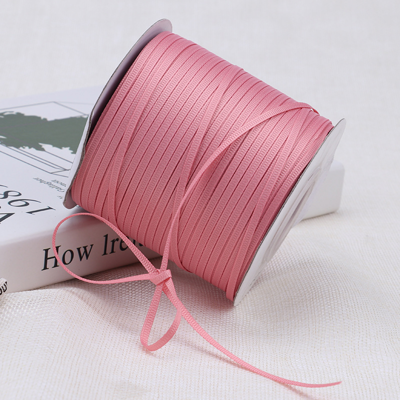 3mm de alta densidad costilla cinturón DIY cinta colgante etiqueta marcador embalaje cinta delgada cuerda de hilo