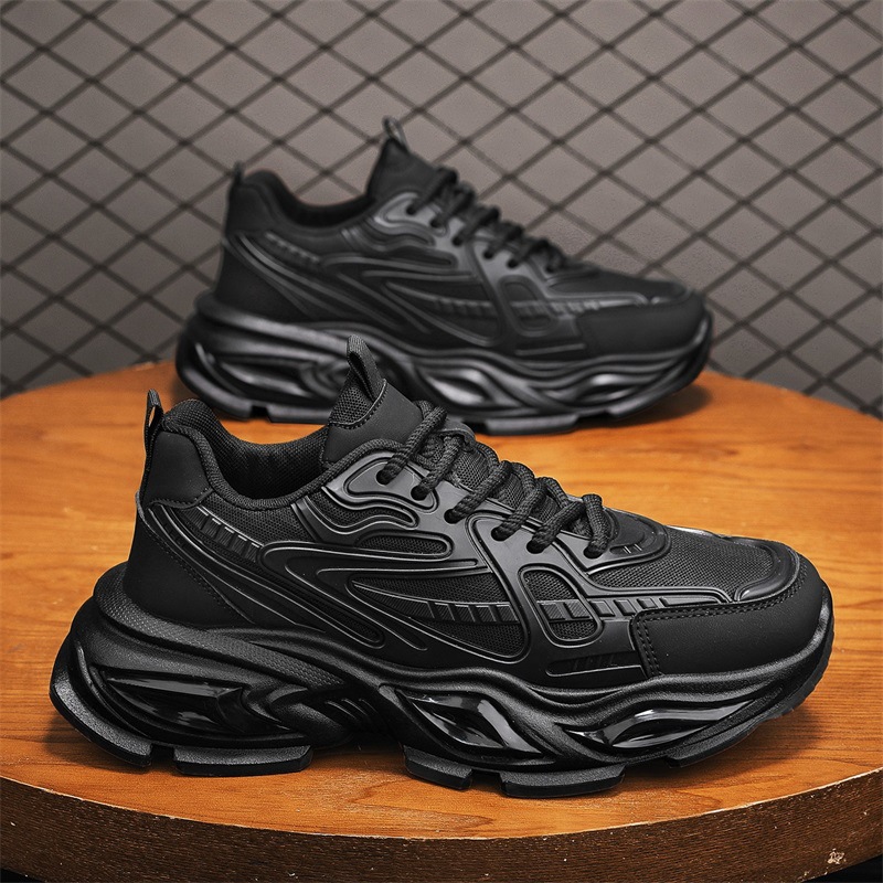 Zapatos de hombre con suela gruesa zapatos de verano 2026 nueva temporada de moda para correr anti-deslizante respirable zapatos deportivos casuales zapatos de moda