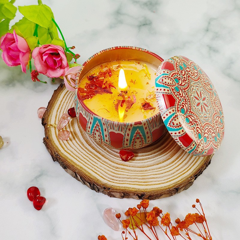 19 tipos de caja de regalo de fragancia de flores secas con regalo de mano 5 * 6 tazas de fragancia de plantas sin humo