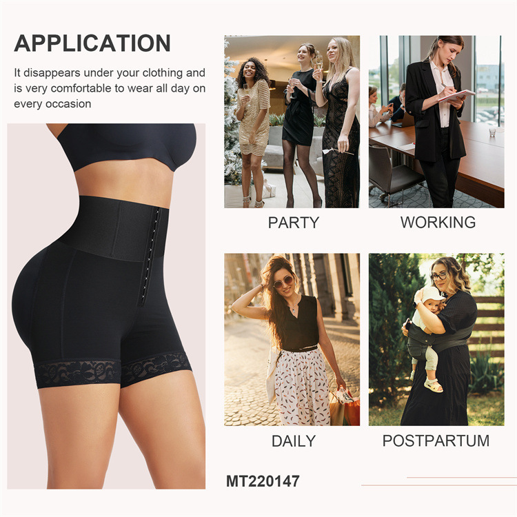 Shapewear leggings med hög midja magkontroll och höftlyft_voghion.com