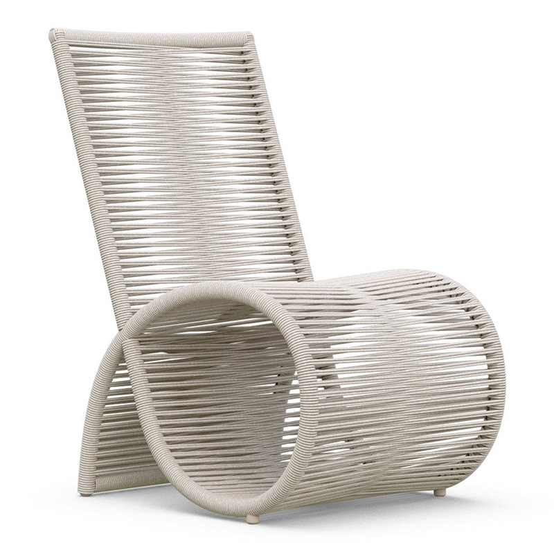Mesa y silla al aire libre patio balcón protector solar impermeable ocio al aire libre silla de caña jardín mesa y silla nórdica combinación image 5