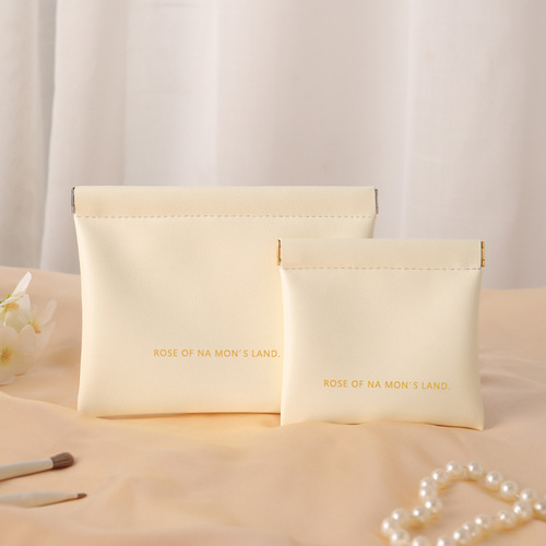 PU fashion pouch, niche mini bag, multi-functional, convenient storage for odds and ends, waterproof cosmetic bag