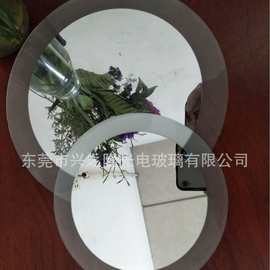 LED化妆镜片 浴室镜放大镜 喷砂镜放大镜