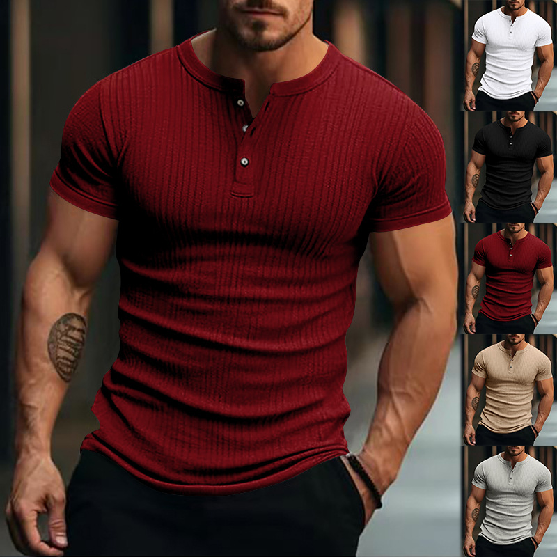 182g Weight Short Sleeve Sleeve Length Regular Sleeve Sleeve Type Polyester Fabric Type Regular Top Length T-shirt Tops Type Casual Occasion Round Neck Neckline Breathable Function Slim Fit Type Solid Color Pattern Summer Season Men's Gender Simple Style Style Men's Solid Color Simple Style Round Neck Short Sleeve Slim Men's T-shirt 2