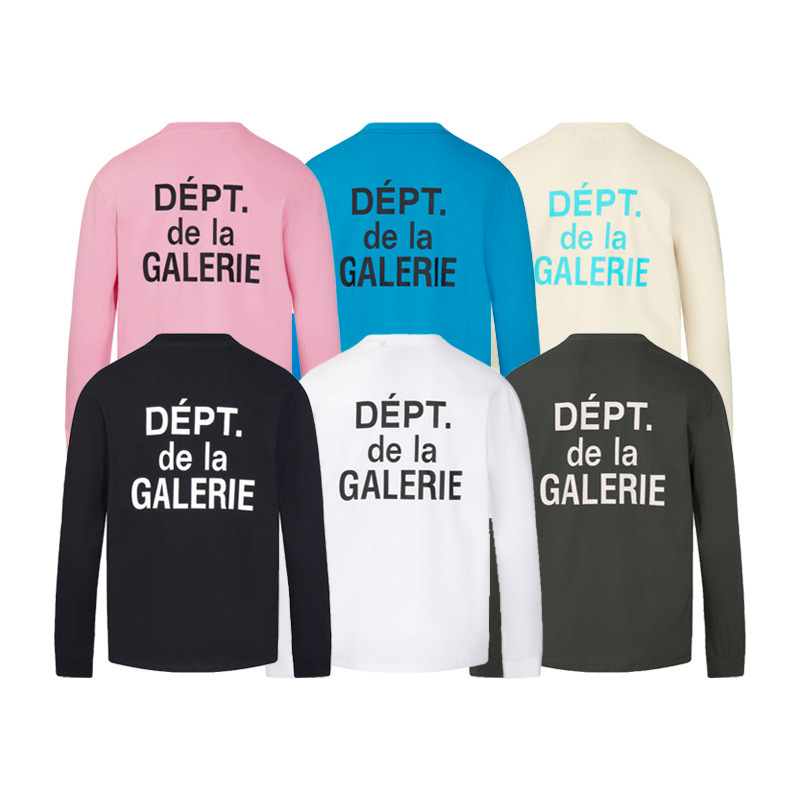 Foreign Trade Long-Term Supply Gallery Dept Classic Letter Slogan Arm Logo Print Round Neck Long-Sleeve Base Shirt Foreign Trade Long-Term Supply Gallery Dept Classic Letter Slogan Arm Logo Print Round Neck Long-Sleeve Base Shirt