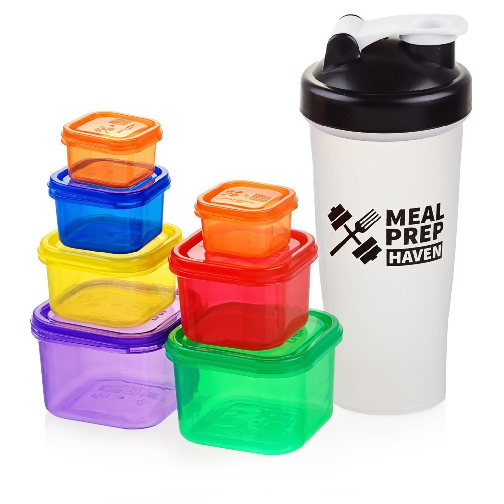 FFF62 - 7 mini caja de preservación cuadrada, paquete de medición de alimentos, plan de pérdida de grasa, caja de alimentos de nutrición