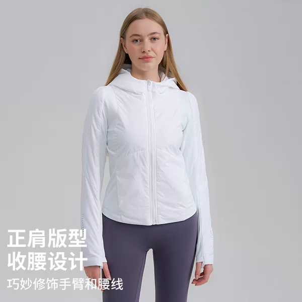 Outdoor Short Sportswear Running Fitness Yoga Slim Lightweight Jacket Women's Cotton Coat Autumn and Winter Coat Wholesale