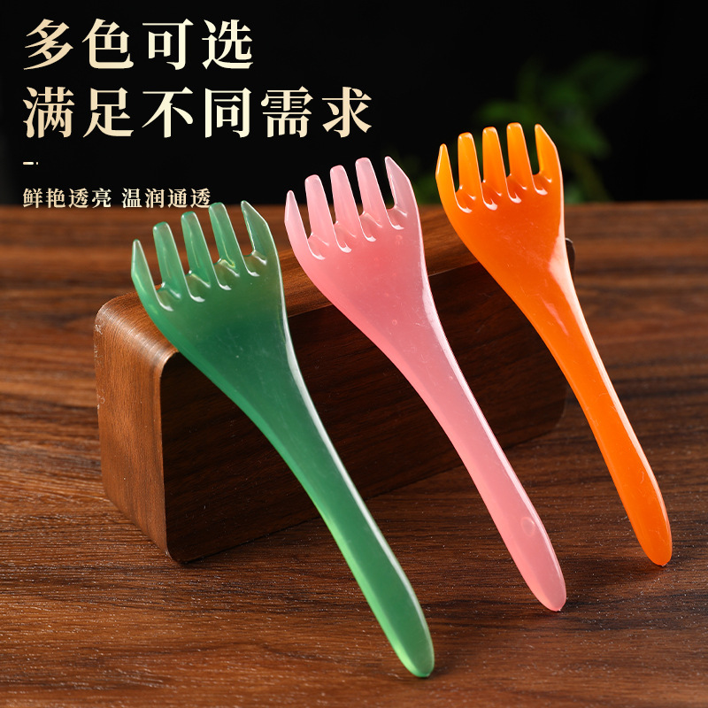 Five-claw household massage tool plastic hand scraping board, myofascial roller, muscle channeling tool, meridian brush, finger massage