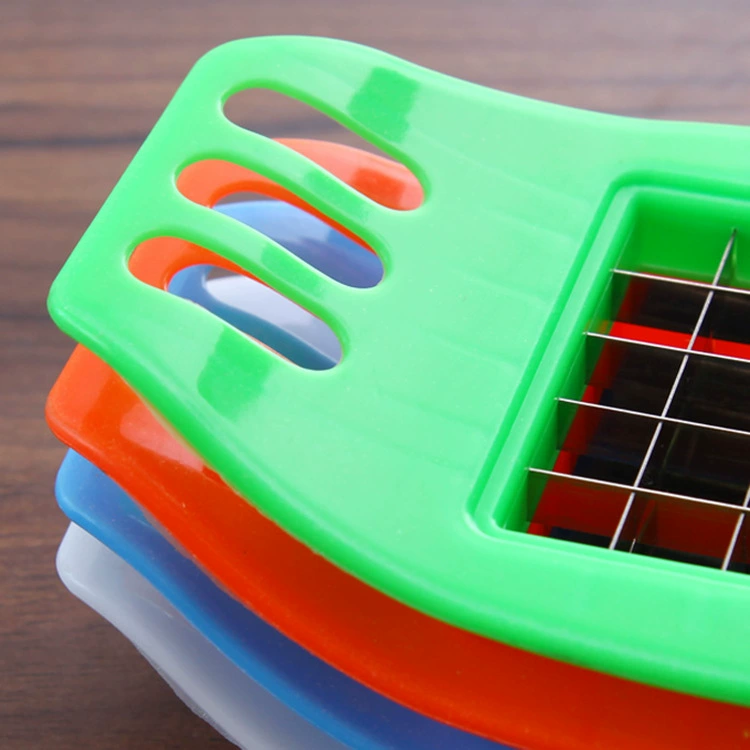 Kitchen Potato Cutter, Creative 5×5 Grid Fry Maker, Handheld Multi-Fruit Cutter (Random Color)